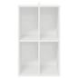 Preview: Schallplattenschrank Wei? 44,5 x 36,5 x 74,5 cm Holzwerkstoff