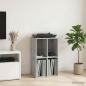 Preview: ARDEBO.de - Schallplattenschrank Betongrau 44,5 x 36,5 x 74,5 cm