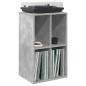 Preview: Schallplattenschrank Betongrau 44,5 x 36,5 x 74,5 cm