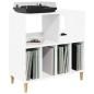 Preview: Plattenspieler Stand Wei? 82 x 39,5 x 82,5 cm Holzwerkstoff