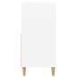 Preview: Plattenspieler Stand Wei? 82 x 39,5 x 82,5 cm Holzwerkstoff