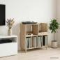 Preview: ARDEBO.de - Plattenspieler Stand Sonoma-Eiche 82 x 39,5 x 82,5 cm