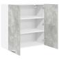 Preview: H?ngeschrank Betongrau 80 x 31 x 80 cm Holzwerkstoff