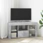 Preview: ARDEBO.de - Eck-LED-TV-Schrank 100 x 40 x 50 cm Beton Grau Holzwerkstoff