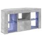 Preview: Eck-LED-TV-Schrank 100 x 40 x 50 cm Beton Grau Holzwerkstoff
