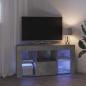 Preview: Eck-LED-TV-Schrank 100 x 40 x 50 cm Beton Grau Holzwerkstoff