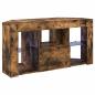 Preview: Eck-LED-TV-Schrank 100 x 40 x 50 cm Geräucherte Eiche