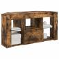 Preview: Eck-LED-TV-Schrank 100 x 40 x 50 cm Geräucherte Eiche