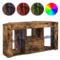 Preview: Eck-LED-TV-Schrank 100 x 40 x 50 cm Geräucherte Eiche