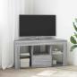 Preview: ARDEBO.de - Eck-LED-TV-Schrank 100 x 40 x 50 cm Graues Sonoma Holzwerkstoff