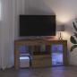 Preview: Eck-LED-TV-Schrank 100 x 40 x 50 cm Artisan-Eiche Holzwerkstoff