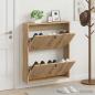 Preview: ARDEBO.de - Wandmontierter Schuhschrank ALKMAAR 71 x 17 x 86 cm
