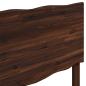 Preview: Kopfteil mit Live Edge ROSTOCK Dunkelbraun 80 cm