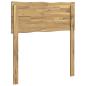 Preview: Kopfteil mit Live Edge ROSTOCK Weiß 80 cm Massivholz Akazie