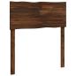 Preview: Kopfteil mit Live Edge ROSTOCK Dunkelbraun 75 cm