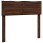 Preview: Kopfteil mit Live Edge ROSTOCK Dunkelbraun 100 cm