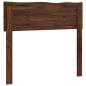Preview: Kopfteil mit Live Edge ROSTOCK Dunkelbraun 100 cm