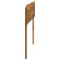 Preview: Kopfteil mit Live Edge ROSTOCK Natur 100 cm Massivholz Akazie