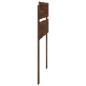 Preview: Kopfteil mit Live Edge ROSTOCK Dunkelbraun 100 cm