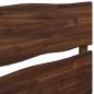Preview: Kopfteil mit Live Edge ROSTOCK Dunkelbraun 90 cm