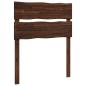 Preview: Kopfteil mit Live Edge ROSTOCK Dunkelbraun 75 cm