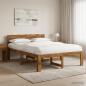 Preview: ARDEBO.de - Doppelbettgestell mit Kopfteil ROSTOCK Natur 140 x 190 cm