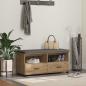 Preview: ARDEBO.de - Schuhbank mit Kissen Artisan-Eiche 100 x 38 x 46 cm