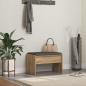 Preview: ARDEBO.de - Schuhbank mit Kissen Artisan-Eiche 63 x 38 x 40 cm