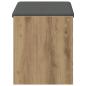 Preview: Schuhbank mit Kissen Artisan-Eiche 63 x 38 x 45 cm