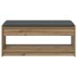 Preview: Schuhbank mit Kissen Artisan-Eiche 103 x 38 x 45 cm