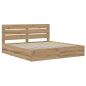 Preview: Bed Frame with Storage and Headboard Artisan Oak 180 x 200 cm