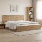 Preview: ARDEBO.de - Bed Frame with Storage and Headboard Artisan Oak 180 x 200 cm