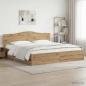 Preview: ARDEBO.de - Bed Frame with Storage and Headboard Artisan Oak 180 x 200 cm