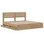 Preview: Bed Frame with Storage and Headboard Artisan Oak 180 x 200 cm