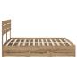 Preview: Bed Frame with Storage and Headboard Artisan Oak 180 x 200 cm