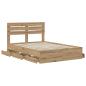 Preview: Bed Frame with Storage and Headboard Artisan Oak 120 x 200 cm