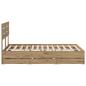 Preview: Bed Frame with Storage and Headboard Artisan Oak 120 x 200 cm