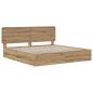 Preview: Bed Frame with Storage and Headboard Artisan Oak 180 x 200 cm