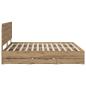 Preview: Bed Frame with Storage and Headboard Artisan Oak 180 x 200 cm