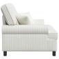 Preview: XXL-Sessel mit Kissen Creme 1,5 Linien Stoff