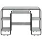 Preview: Schreibtisch mit Stauraum Sonoma-Grau 113,5 x 52 x 75,5 cm