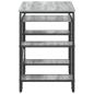 Preview: Schreibtisch mit Stauraum Sonoma-Grau 113,5 x 52 x 75,5 cm