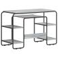 Preview: Schreibtisch mit Stauraum Sonoma-Grau 113,5 x 52 x 75,5 cm
