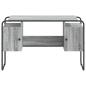 Preview: Schreibtisch mit Stauraum Sonoma-Grau 120 x 50,5 x 75,5 cm