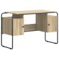 Preview: Schreibtisch mit Stauraum Sonoma-Eiche 120 x 50,5 x 75,5 cm