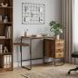 Preview: ARDEBO.de - Schreibtisch mit Stauraum Altholz 120 x 50 x 75 cm