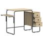 Preview: Schreibtisch mit Stauraum Sonoma-Eiche 120 x 50 x 75 cm