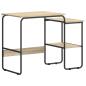 Preview: Schreibtisch mit Stauraum Sonoma-Eiche 100 x 50 x 75 cm