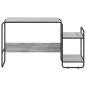 Preview: Schreibtisch mit Stauraum Sonoma-Grau 131,5 x 50 x 75,5 cm