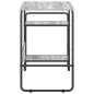 Preview: Schreibtisch mit Stauraum Sonoma-Grau 131,5 x 50 x 75,5 cm